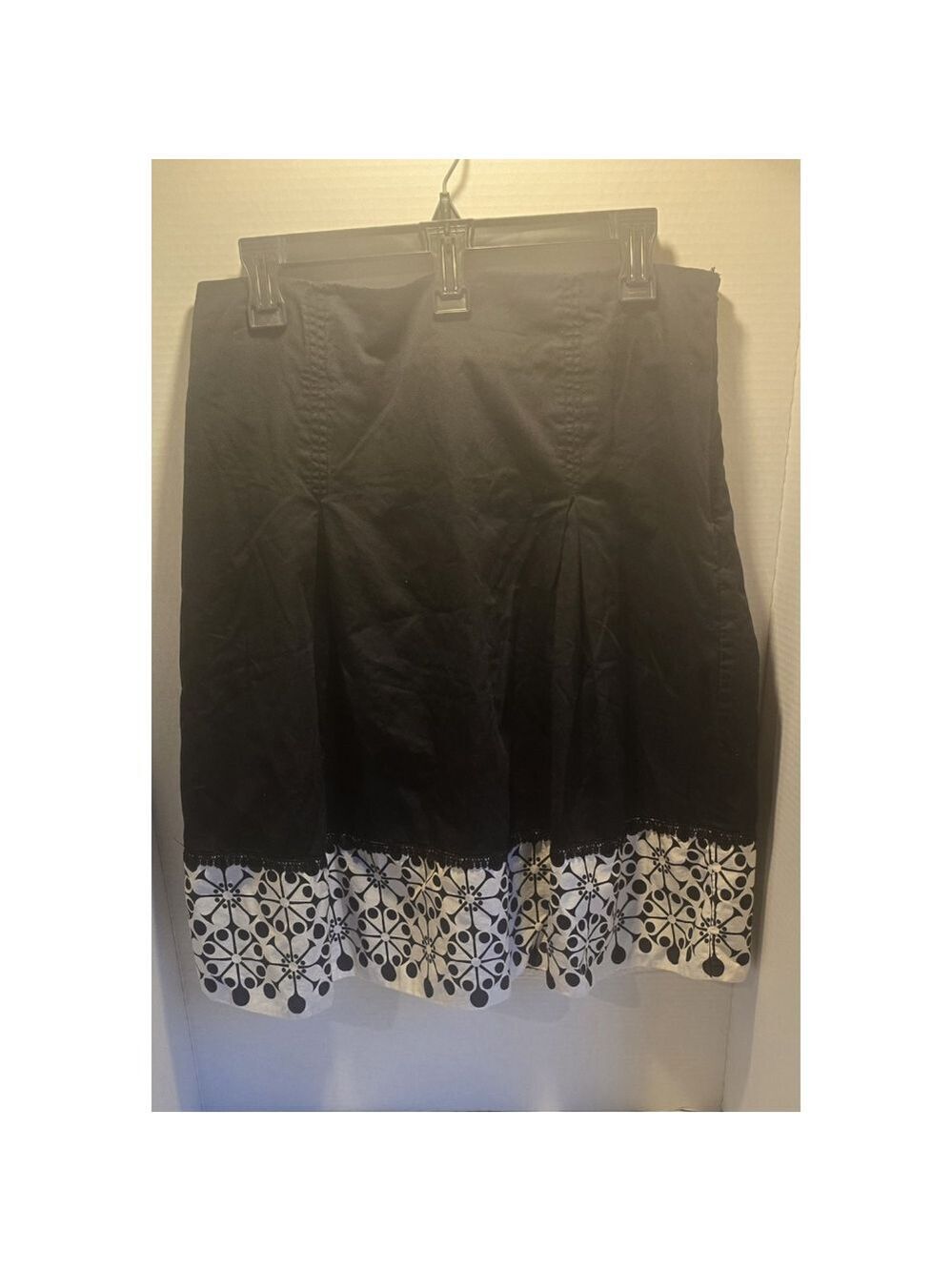 Christopher & Banks Black And White Skirt Size 10
